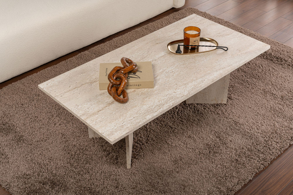 Rani Home Orta Sehpa Traverten 119 Cm AB-5364