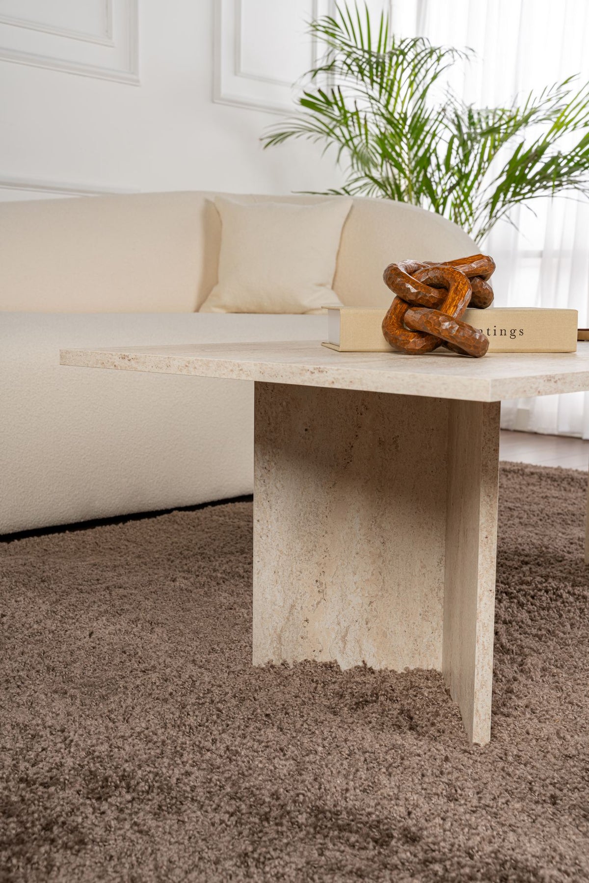 Rani Home Orta Sehpa Traverten 119 Cm AB-5364