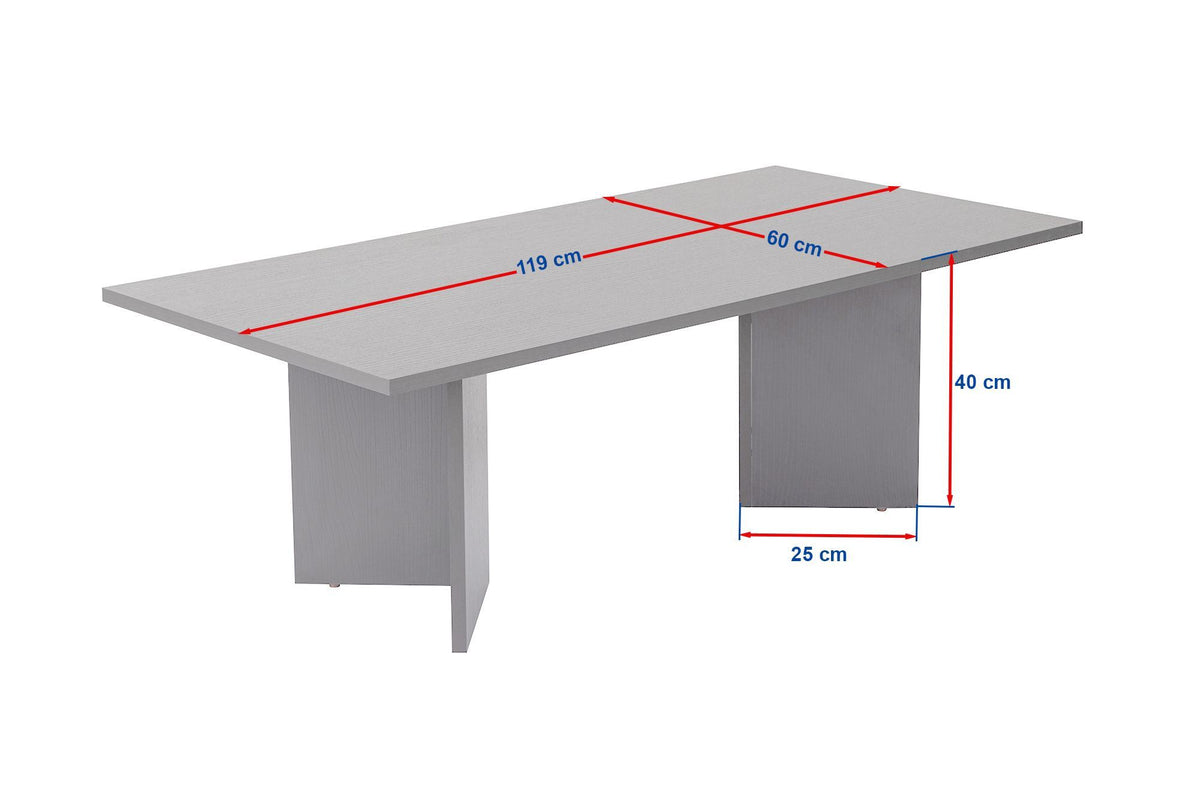 Rani Home Orta Sehpa Ahşap Desenli Siyah 119 Cm AB-5368