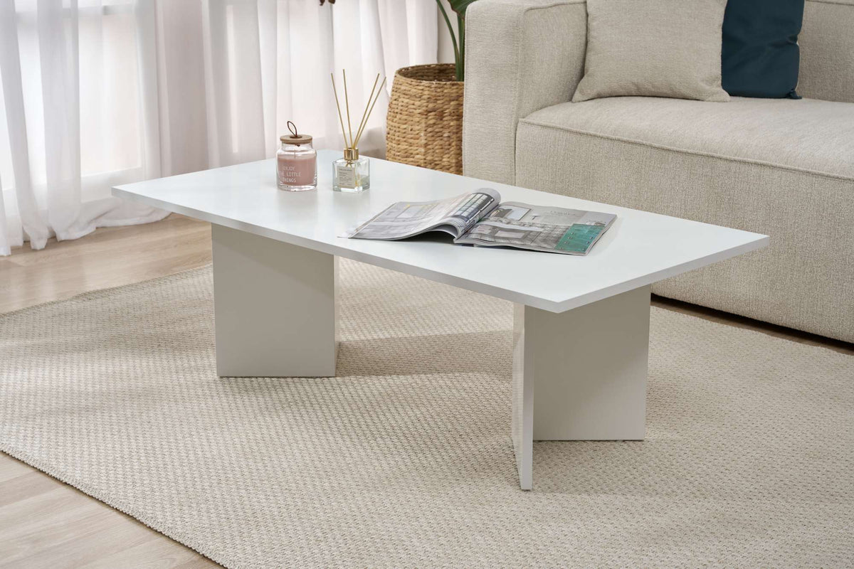 Rani Home Orta Sehpa Beyaz 119Cm AB-5367