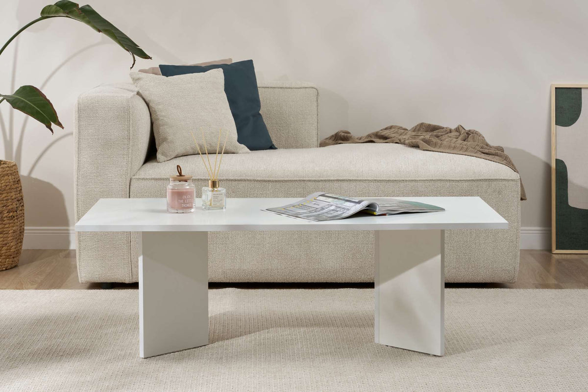 Rani Home Orta Sehpa Beyaz 119 Cm AB-5367