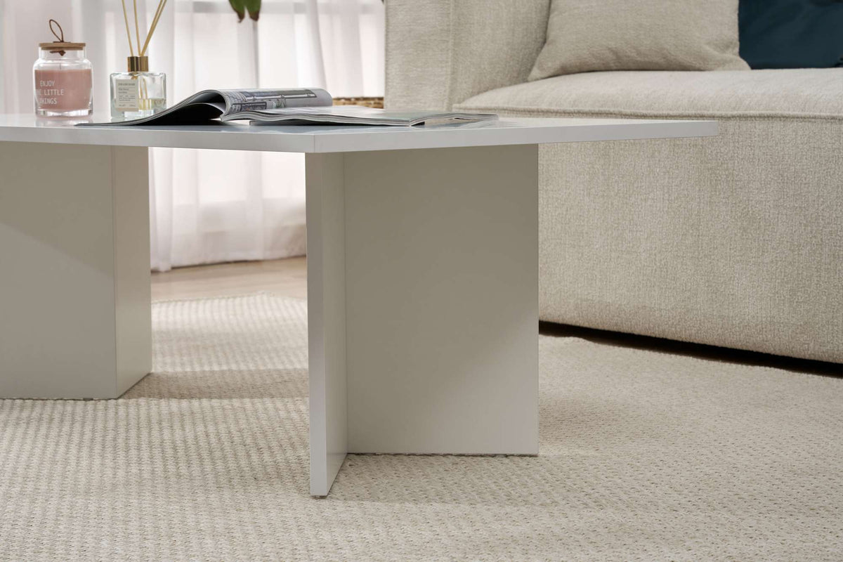 Rani Home Orta Sehpa Beyaz 119 Cm AB-5367