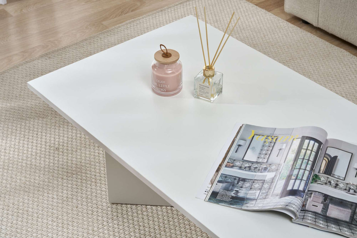 Rani Home Orta Sehpa Beyaz 119 Cm AB-5367