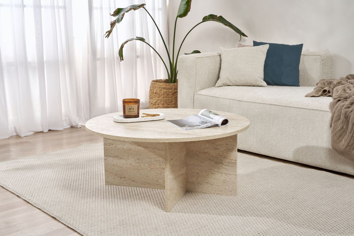 Rani Home Orta Sehpa Traverten 90 Cm AB-5392