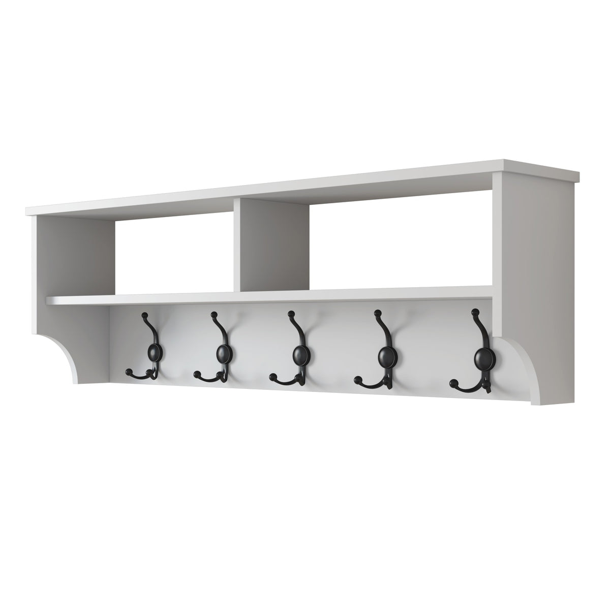 Rani P2 Modern Portmanto Duvar Askısı Vestiyer Askılık Beyaz 120 Cm