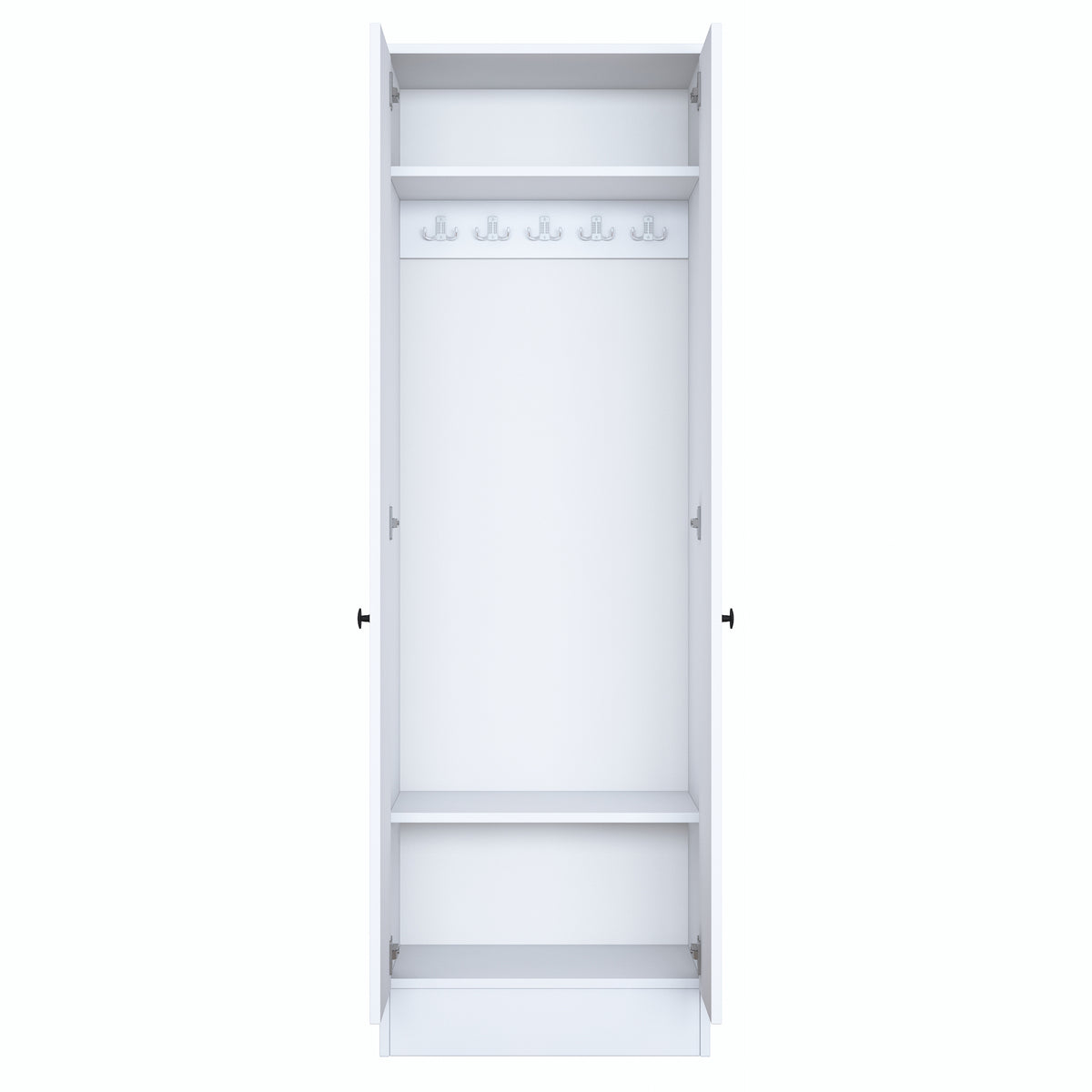Rani P6 Modern Kapaklı Portmanto Askılık Vestiyer Beyaz M14